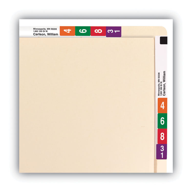 Smead™ Heavyweight Manila End Tab Conversion File Folders, Straight Tabs, Letter Size, 0.75" Expansion, Manila, 100/Box (SMD24190)