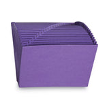 Smead™ Heavy-Duty Indexed Expanding Open Top Color Files, 21 Sections, 1/21-Cut Tabs, Letter Size, Purple (SMD70721) Each