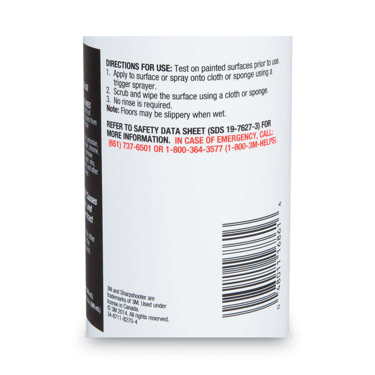 3M™ Sharpshooter Extra Strength No-Rinse Mark Remover, 1 qt Spray Bottle, 12/Carton (MMM16861)