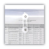 Smead™ Poly String and Button Interoffice Envelopes, Open-Side (Horizontal), 9.75 x 11.63, Clear, 5/Pack (SMD89521)