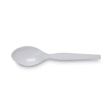 Dixie® Plastic Cutlery, Heavy Mediumweight Teaspoons, White, 1,000 Carton (DXETM207CT)