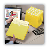 Smead™ Colored File Jackets with Reinforced Double-Ply Tab, Straight Tab, Letter Size, Yellow, 50/Box (SMD75571)