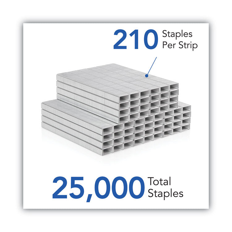 Swingline® S.F. 4 Premium Staples, 0.25" Leg, 0.5" Crown, Silver, 5,000/Box, 5 Boxes/Pack (SWI35481) Pack of 25000