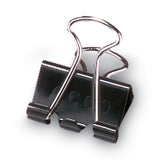 ACCO Binder Clips, Medium, Black/Silver, Dozen (ACC72050)