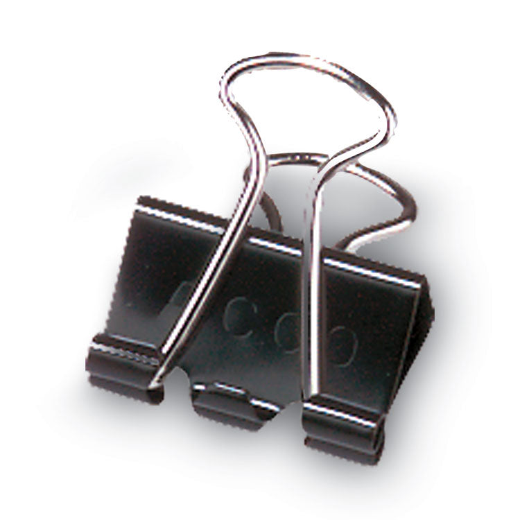 ACCO Binder Clips, Medium, Black/Silver, Dozen (ACC72050)