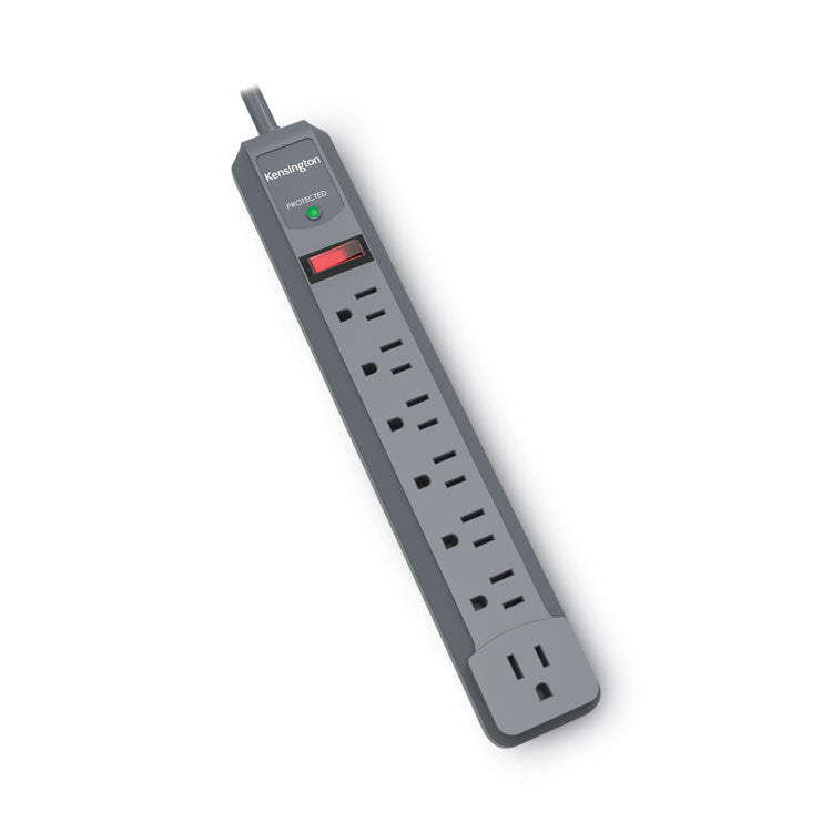 Kensington® Guardian Premium Surge Protector, 7 AC Outlets, 6 ft Cord, 540 J, Gray (KMW38217)