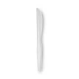 Dixie® Plastic Cutlery, Heavyweight Knives, White, 1,000/Carton (DXEKH207CT)