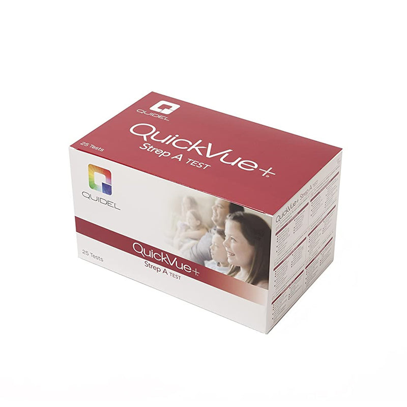 QuickVue+® Strep A Respiratory Test Kit Strep A Test 25 Tests CLIA Non-Waived (447290_KT) 25/KT