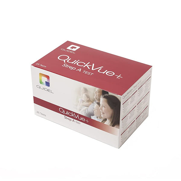 QuickVue+® Strep A Respiratory Test Kit Strep A Test 25 Tests CLIA Non-Waived (447290_CS) 300/CS