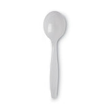 Dixie® Plastic Cutlery, Heavyweight Soup Spoons, White, 1,000/Carton (DXESH207CT) Case of 1000