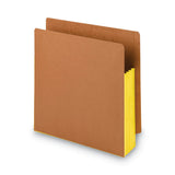 Smead™ Redrope Drop-Front End Tab File Pockets, Fully Lined 6.5" High Gussets, 3.5" Expansion, Letter Size, Redrope/Yellow, 10/Box (SMD73688)