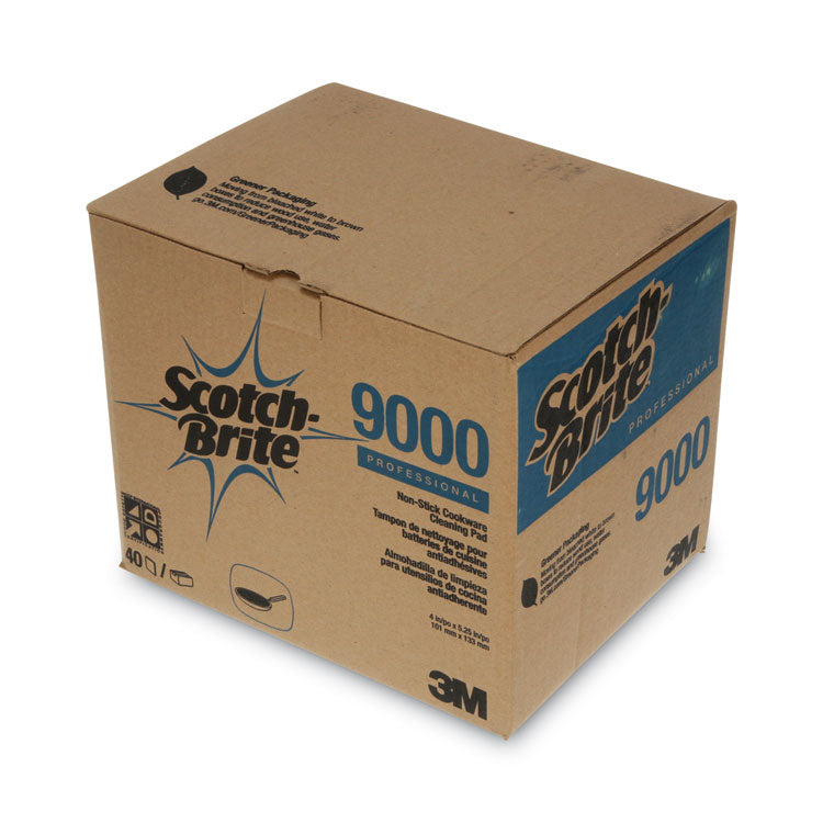 Scotch-Brite® All-Purpose Scouring Pad 9000, 4 x 5.25, Blue, 40/Carton (MMM34738)