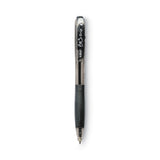 BIC® BU3 Ballpoint Pen, Retractable, Bold 1 mm, Black Ink, Smoke/Black Barrel, Dozen (BICBU311BK)