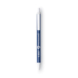 BIC PrevaGuard Retractable Ballpoint Pen, Medium 1 mm, Blue Ink/Barrel, Dozen (BICCSA11BE)