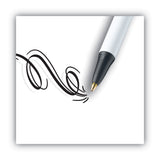 BIC® Clic Stic Ballpoint Pen, Retractable, Medium 1 mm, Black Ink, White Barrel, Dozen (BICCSM11BK) 1 Dozen