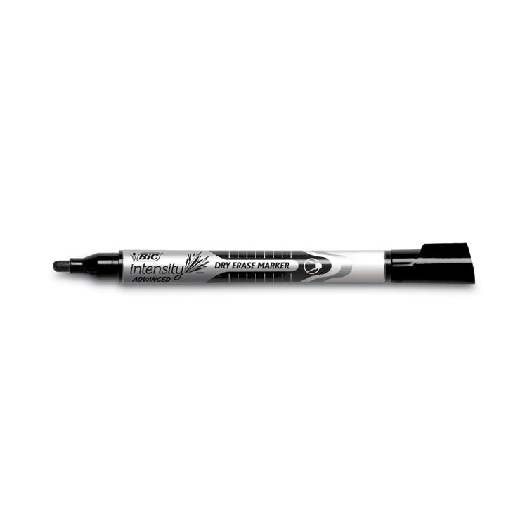 BIC® Intensity Advanced Dry Erase Marker, Pocket-Style, Medium Bullet Tip, Assorted Colors, Dozen (BICGELIPP121AST) Pack of 12