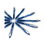 BIC® GLIDE Ballpoint Pen, Retractable, Medium 1 mm, Blue Ink, Translucent Blue/Blue Barrel, Dozen (BICVCG11BE) 1 Dozen