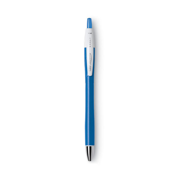 BIC® GLIDE Exact Ballpoint Pen, Retractable, Fine 0.7 mm, Blue Ink, Blue Barrel, Dozen (BICVCGN11BE)