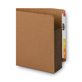 Smead™ Redrope Drop-Front End Tab File Pockets, Fully Lined 6.5" High Gussets, 3.5" Expansion, Legal Size, Redrope/Brown, 10/Box (SMD74681)