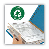 Smead™ Recycled Pressboard Classification Folders, 2" Expansion, 2 Dividers, 6 Fasteners, Letter Size, Dark Blue, 10/Box (SMD14062)