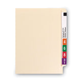 Smead™ Heavyweight Manila End Tab Folders, 9" High Front, Straight Tabs, Letter Size, 0.75" Expansion, Manila, 100/Box (SMD24109)