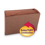 Smead™ TUFF Expanding Open-Top Stadium File, 12 Sections, 1/12-Cut Tabs, Legal Size, Redrope (SMD70490)
