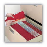 Smead™ Recycled Pressboard Classification Folders, 2" Expansion, 2 Dividers, 6 Fasteners, Letter Size, Bright Red, 10/Box (SMD14061)