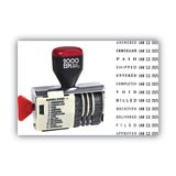 COSCO 2000PLUS® Dial-N-Stamp, 12 Phrases, Five Years, 1.5 x 0.13 (COS010180) Each