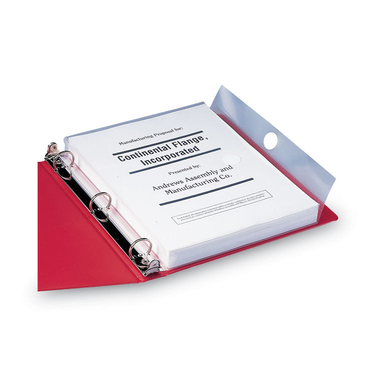 Smead™ Poly Ring Binder Pockets, 9 x 11.5, Clear, 3/Pack (SMD89500)
