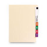 Smead™ Heavyweight Manila End Tab Folders, 9.5" High Front, Straight 1-Ply Tabs, Letter Size, 0.75" Expansion, Manila, 100/Box (SMD24100)