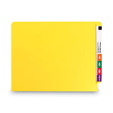 Smead™ Shelf-Master Reinforced End Tab Colored Folders, Straight Tabs, Letter Size, 0.75" Expansion, Yellow, 100/Box (SMD25910)