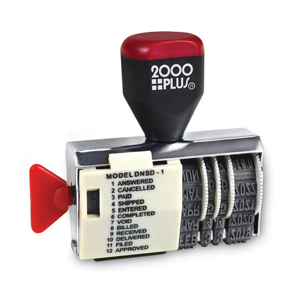 COSCO 2000PLUS® Dial-N-Stamp, 12 Phrases, Five Years, 1.5 x 0.13 (COS010180)