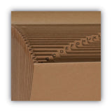 Smead™ Indexed Expanding Kraft Files, 21 Sections, Elastic Cord Closure, 1/21-Cut Tabs, Letter Size, Kraft (SMD70121)