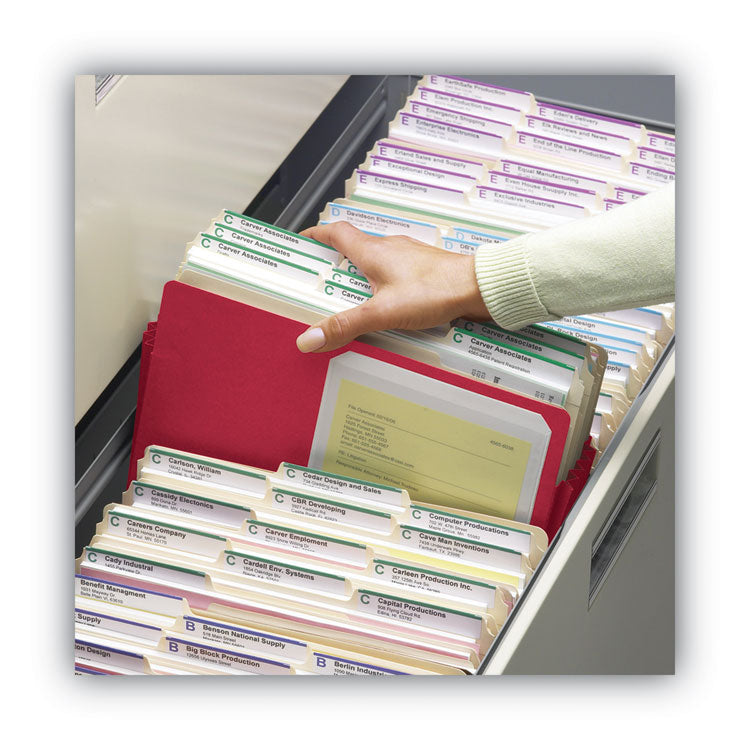 Smead™ Colored File Pockets, 3.5" Expansion, Letter Size, Red (SMD73231)