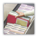 Smead™ Colored File Pockets, 5.25" Expansion, Letter Size, Red (SMD73241)