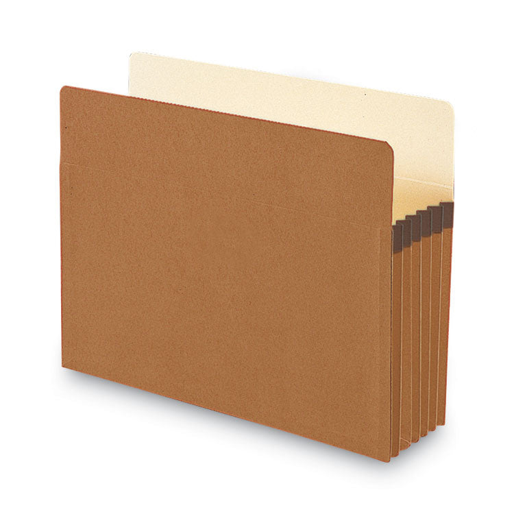 Smead™ Recycled Top Tab File Pockets, 5.25" Expansion, Letter Size, Redrope, 10/Box (SMD73206)