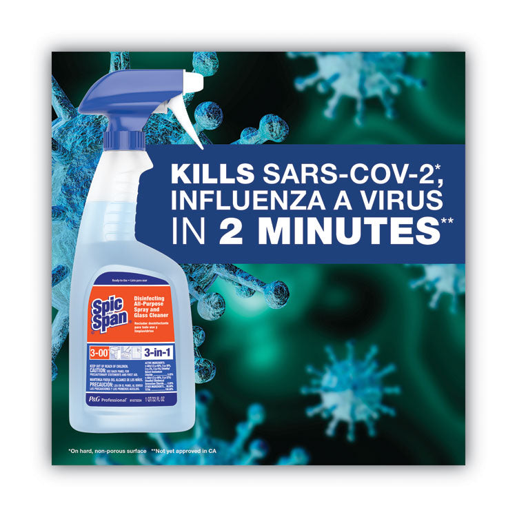 Spic and Span® Disinfecting All-Purpose Spray and Glass Cleaner, Fresh Scent, 1 gal Bottle, 3/Carton (PGC58773CT) Case of 3