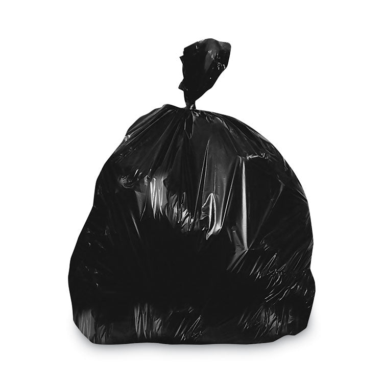 Heritage Linear Low-Density Can Liners, 90-96 gal, 2 mil, 57 x 75, Black, 50/Carton (HERK1475QK) Case of 50
