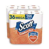 Scott® ComfortPlus Toilet Paper, Mega Roll, Septic Safe, 1-Ply, White, 462 Sheets/Roll, 36 Rolls/Pack (KCM53329PK) Each