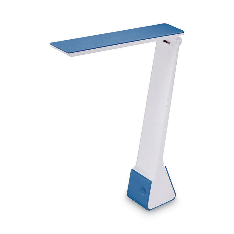 Bostitch® Konnect Rechargeable Folding LED Desk Lamp, 2.52w x 2.13d x 11.02h, Gray/Blue (BOSKTVLED1810BL) Each