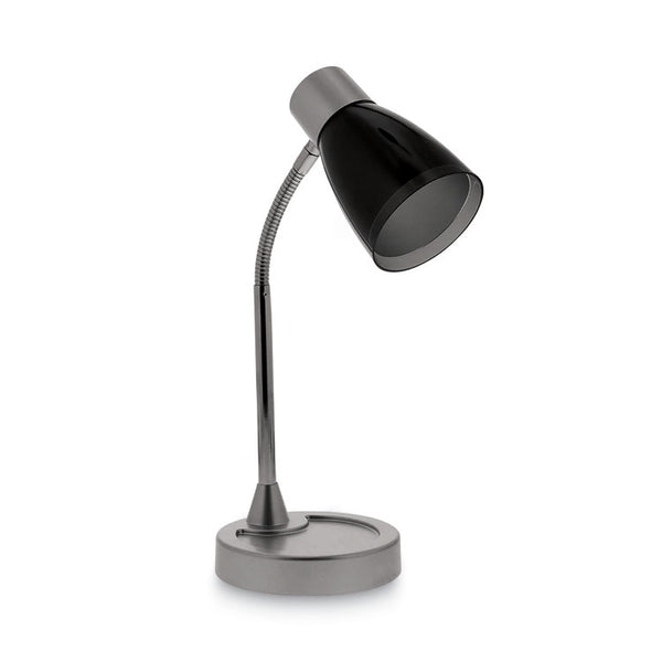 Bostitch® Adjustable LED Desk Lamp, 4.5" dia Base, 20" Tall, Chrome/Black (BOSVLED1510)