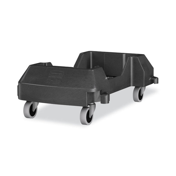 Rubbermaid® Commercial Slim Jim Resin Trainable Dolly, 120 lb Capacity, 23.86 x 14.71 x 8.36, Black (RCP1980602) Each