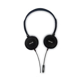 Maxell® HP200 Headphone with Microphone, 6 ft Cord, Black (MAX199929) Each