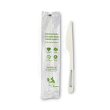 World Centric® TPLA Compostable Cutlery, Knife, 6.7", White, 750/Carton (WORKNPSI)