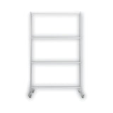 Bi-silque Protector Series Mobile Glass Panel Divider, 80.3 x 22 x 50, Clear/Aluminum (BVCDSP273046) Each