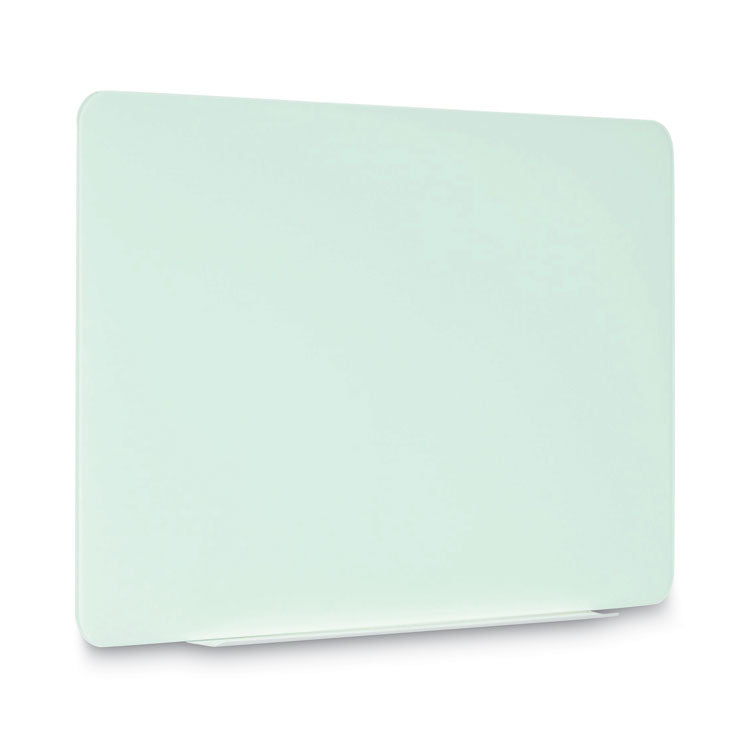 MasterVision® Magnetic Glass Dry Erase Board, 60 x 48, Opaque White Surface (BVCGL110101) Each