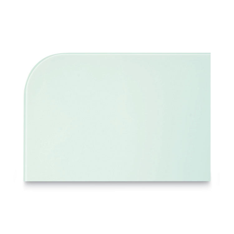 MasterVision® Magnetic Glass Dry Erase Board, 60 x 48, Opaque White Surface (BVCGL110101) Each