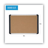 MasterVision® Tech Cork Board, 48 x 36, Tan Surface, Silver/Black Aluminum Frame (BVCMVI050501) Each