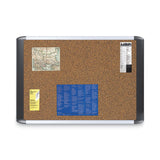 MasterVision® Tech Cork Board, 48 x 36, Tan Surface, Silver/Black Aluminum Frame (BVCMVI050501) Each