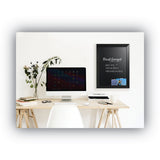 MasterVision® Kamashi Chalk Board, 36 x 24, Black Surface, Black Wood Frame (BVCPM07151620) Each